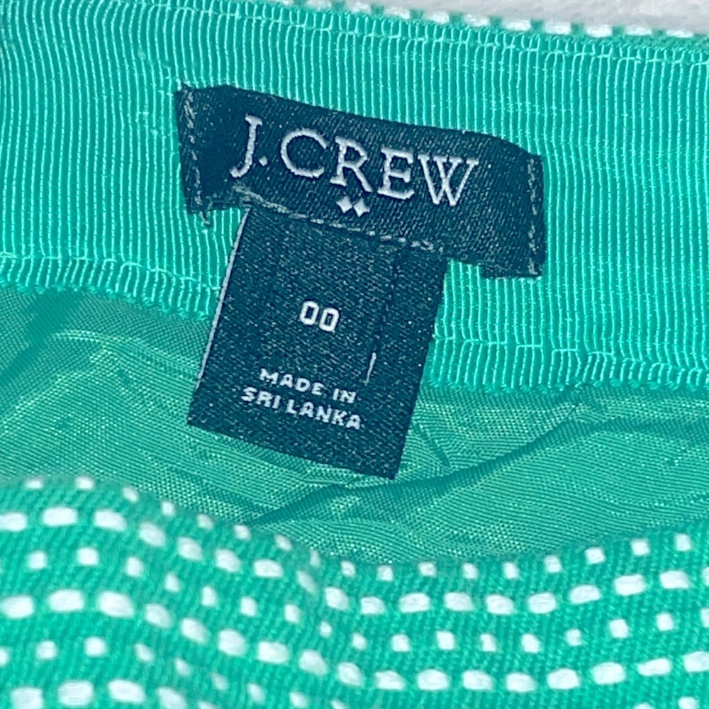 J.Crew Green Patterned Women's mini Skirt